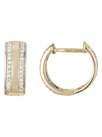 CARATELLI Gouden oorstekers "Pavée d'Amour" met diamanten