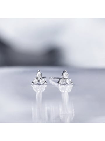 CARATELLI Weißgold-Ohrstecker "Anna" mit Diamanten