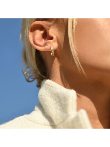 CARATELLI Weißgold-Creolen "Créole Maya" mit Diamanten