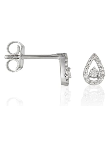 CARATELLI Weißgold-Ohrstecker "Naïa" mit Diamanten