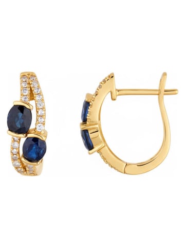 CARATELLI Gold-Ohrringe "Thalassa" mit Diamanten und Edelsteinen