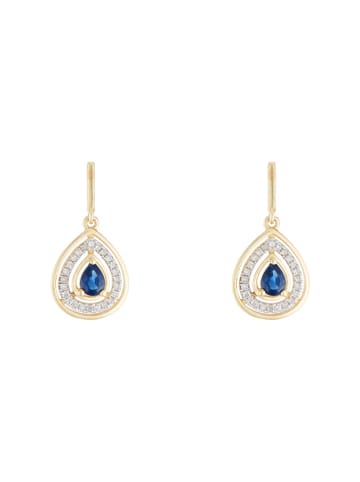 CARATELLI Złote kolczyki "Océane" z diamentami