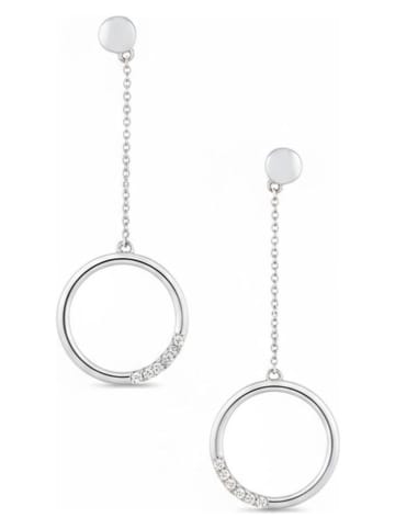 CARATELLI Weißgold-Ohrstecker "Alexa" mit Diamanten