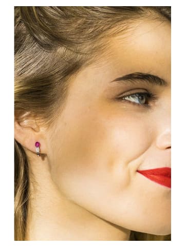 CARATELLI Weißgold-Ohrringe "Lisemore" mit Diamanten