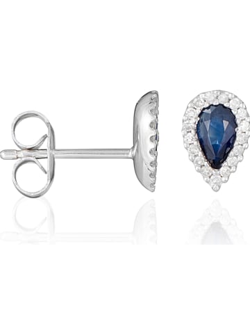 CARATELLI Witgouden oorstekers "Melton" met diamanten