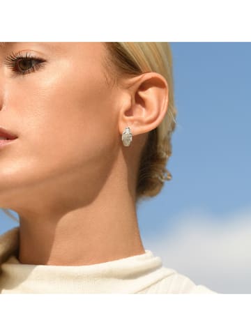 CARATELLI Weißgold-Ohrringe "Ma Panthère" mit Diamanten und Edelsteinen
