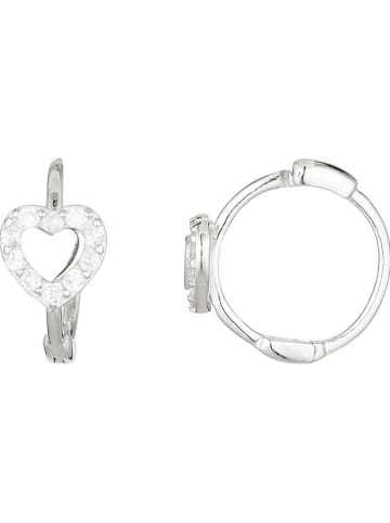 CARATELLI Weißgold-Creolen "Cagliari" mit Diamanten