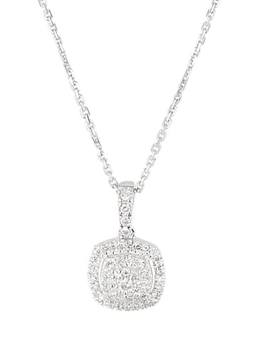 CARATELLI Witgouden hanger "The one" met diamanten