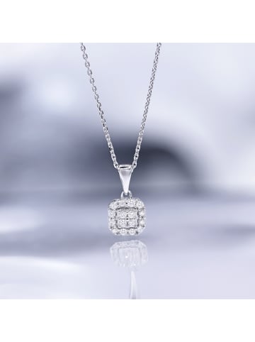 CARATELLI Witgouden hanger "Carrie" met diamanten