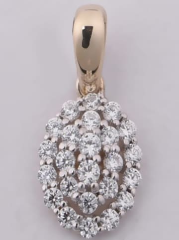 CARATELLI Witgouden hanger met diamanten