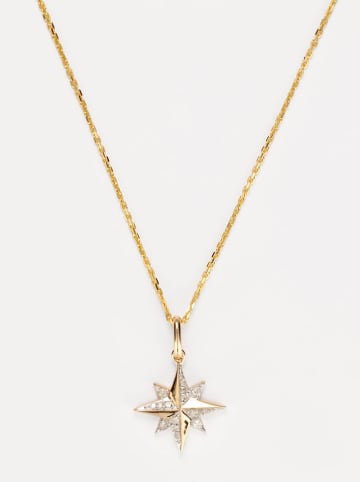 CARATELLI Złota zawieszka "Stellina" z diamentami