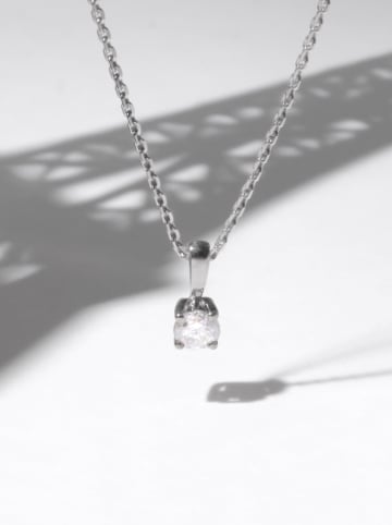 CARATELLI Witgouden hanger "Laila" met diamant