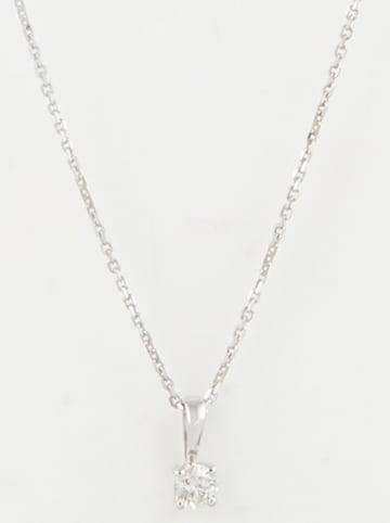 CARATELLI Weißgold-Anhänger "Laila" mit Diamant