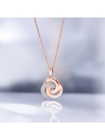 CARATELLI Roségold-Anhänger "Trior" mit Diamanten