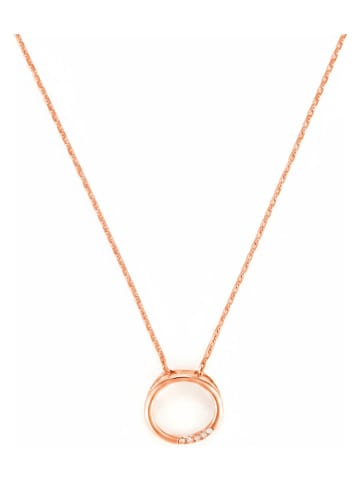 CARATELLI Roségold-Anhänger "Cercle" mit Diamanten 