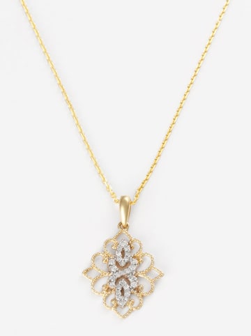 CARATELLI Gold-Anhänger "Reflet d'Amour" mit Diamanten