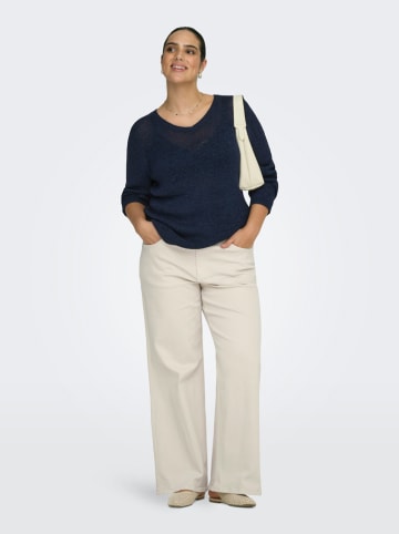 ONLY Carmakoma Pullover in Dunkelblau