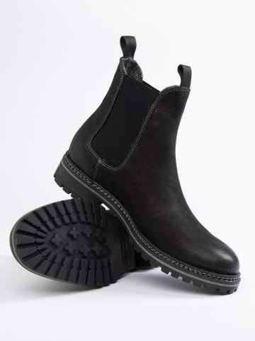 PAUL VESTERBRO Leder-Chelsea-Boots in Schwarz