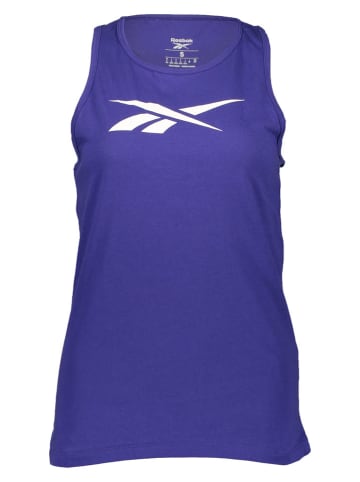 Reebok Top sportowy "TE Graphic Vector" w kolorze niebieskim