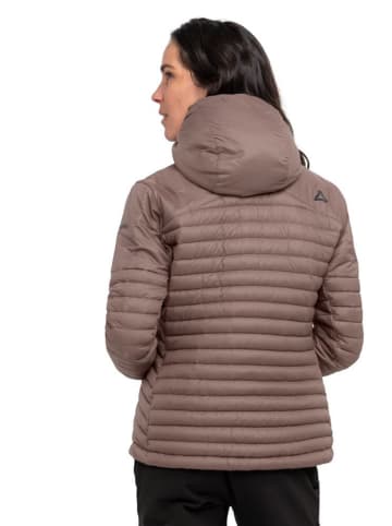 Schöffel Kurtka puchowa "Cascata" w kolorze szarobrązowym