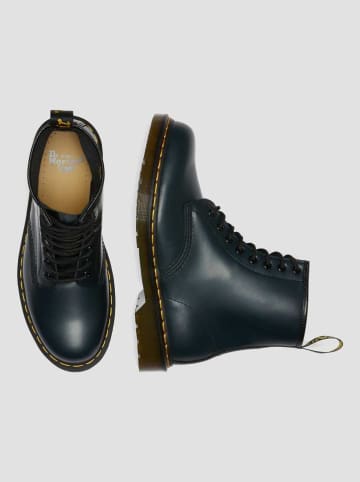 Dr. Martens Skórzane botki w kolorze granatowym