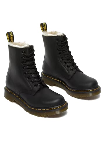 Dr. Martens Leder-Boots in Schwarz