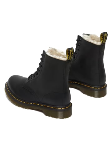 Dr. Martens Leder-Boots in Schwarz