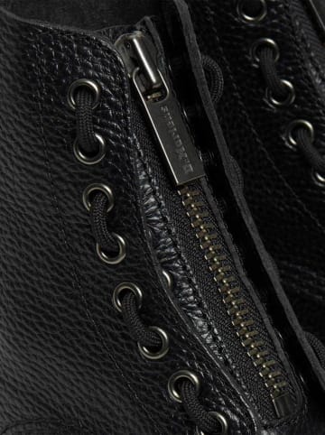 Dr. Martens Leder-Boots in Schwarz
