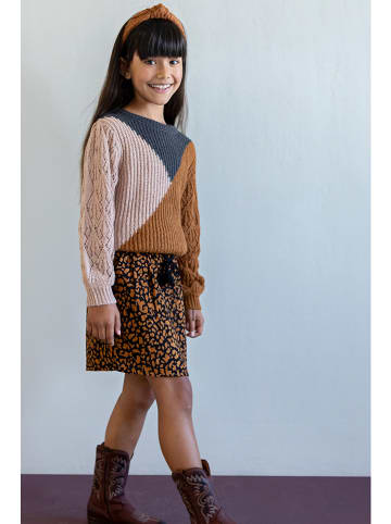 Like Flo Sweter "Like Flo Flo" w kolorze jasnobrązowym