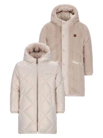 Like Flo Dwustronny płaszcz zimowy w kolorze beżowym