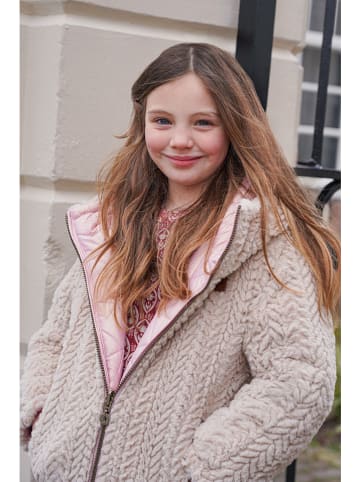 Like Flo Omkeerbare winterjas lichtroze/beige