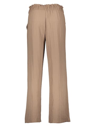 JDY Spodnie "Divya Life" w kolorze szarobrązowym