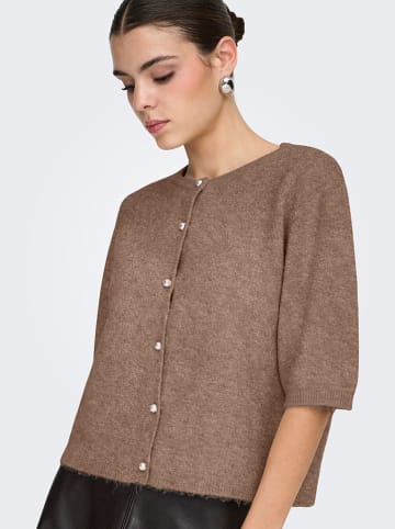 JDY Cardigan "Rue Life" in Hellbraun