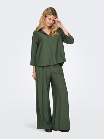 JDY Bluzka "Pepper" w kolorze zielonym