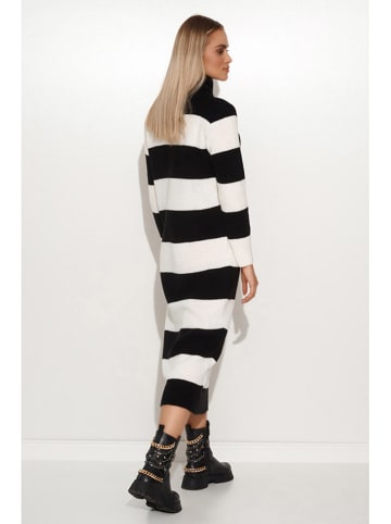 Makadamia Sukienka w kolorze czarno-kremowym