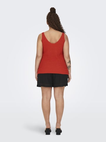 ONLY Carmakoma Gebreide top "Sunny" roodbruin