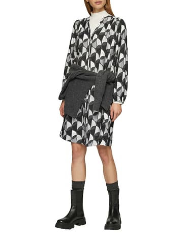 comma Kleid in Grau/ Schwarz