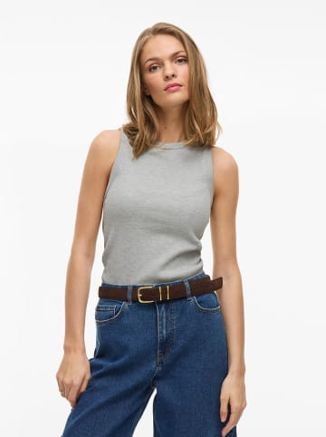 Vila Top "Sola" w kolorze szarym