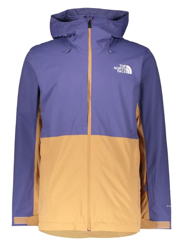 The North Face Kurtka narciarska "Freedom" w kolorze beżowo-niebieskim