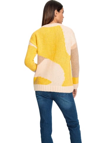 Heine Pullover in Beige/ Gelb