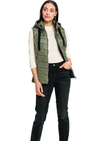 Heine Doorgestikte bodywarmer kaki