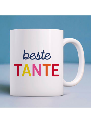 WOOOP Tasse "Beste Tante" in Weiß/ Braun- 330 ml