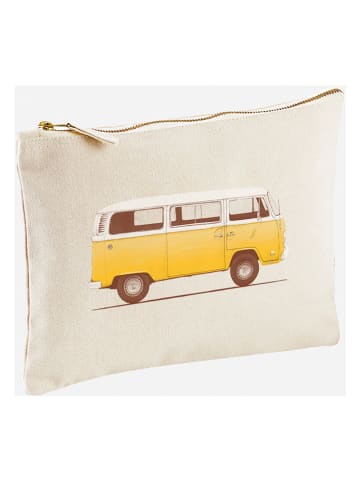 WOOOP Clutch "Combi" crème/geel - (B)24 x (H)16 cm