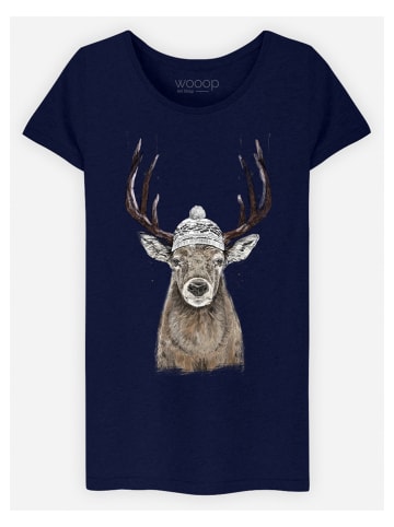 WOOOP Shirt donkerblauw