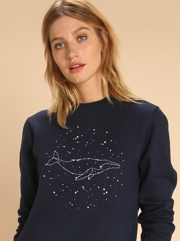 WOOOP Bluza "Whale Constellation" w kolorze granatowym