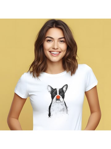 WOOOP Shirt "I´m not your clown" in Weiß