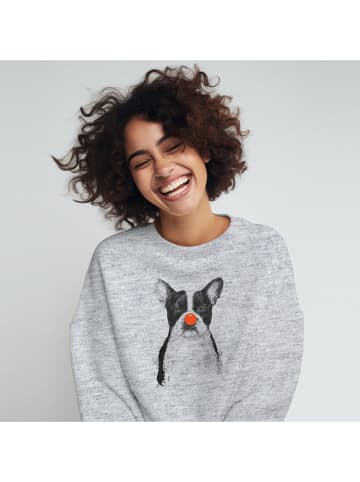 WOOOP Sweatshirt "I´m not your clown" in Grau