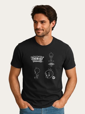WOOOP Shirt "Looney Tunes Tweety 80th Outline" in Schwarz
