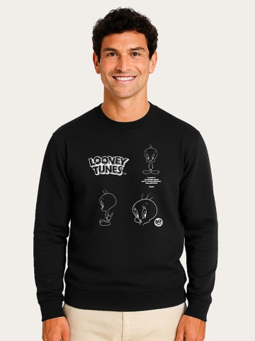 WOOOP Sweatshirt "Looney Tunes Tweety 80th Outline" in Schwarz