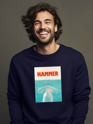 WOOOP Sweatshirt "Hammer" in Dunkelblau